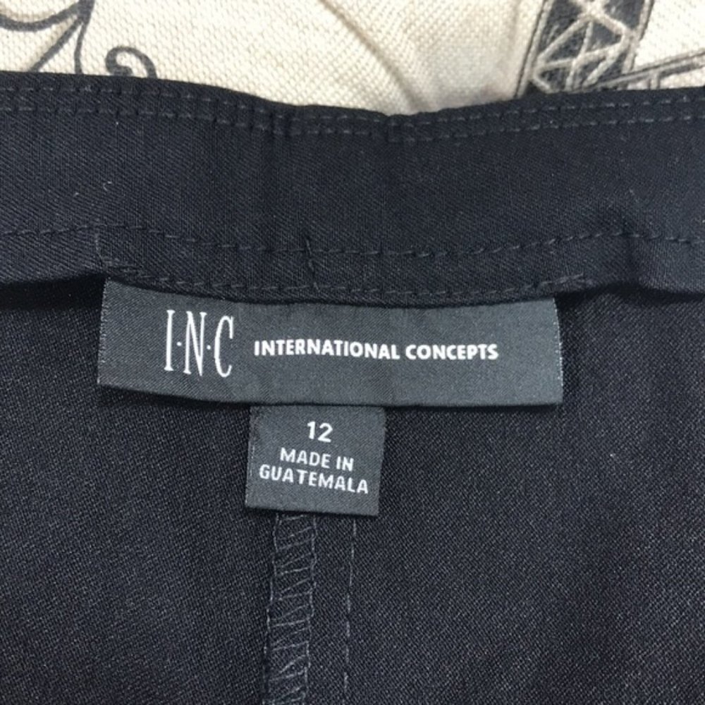 Inc Fringe-Trim Cropped Skinny Pants - Picture 6 of 8